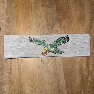Gray Headband with Philadelphia Eagle Design